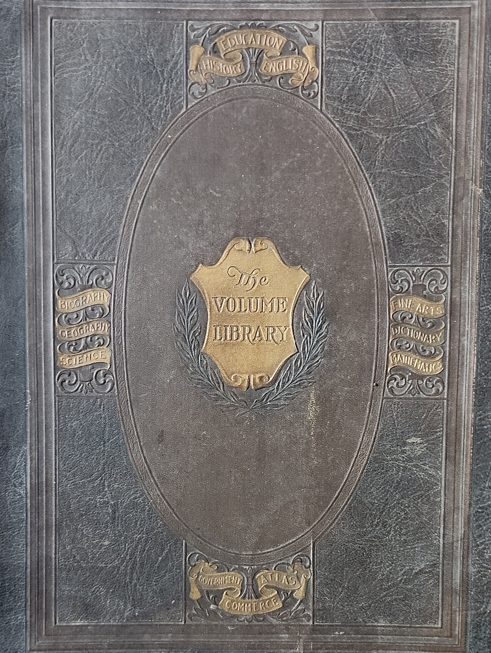 The Volume Library Leather Book By Abram Royer Brubacher 1924 Copyright